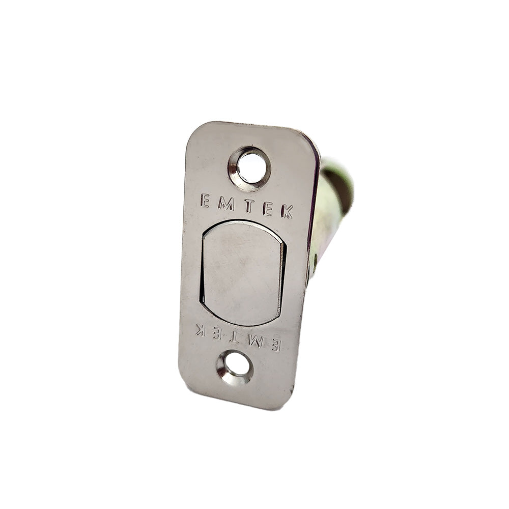 Emtek EMDBL234R14 Radius Deadbolt Latch 2-3/4" Backset Polished Nickel Lifetime Finish