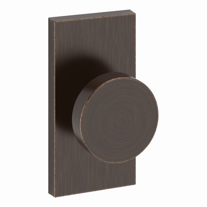 Baldwin Reserve FDCONCFR112 Full Dummy Contemporary Knob and Contemporary 5" Rose Venetian Bronze Finish