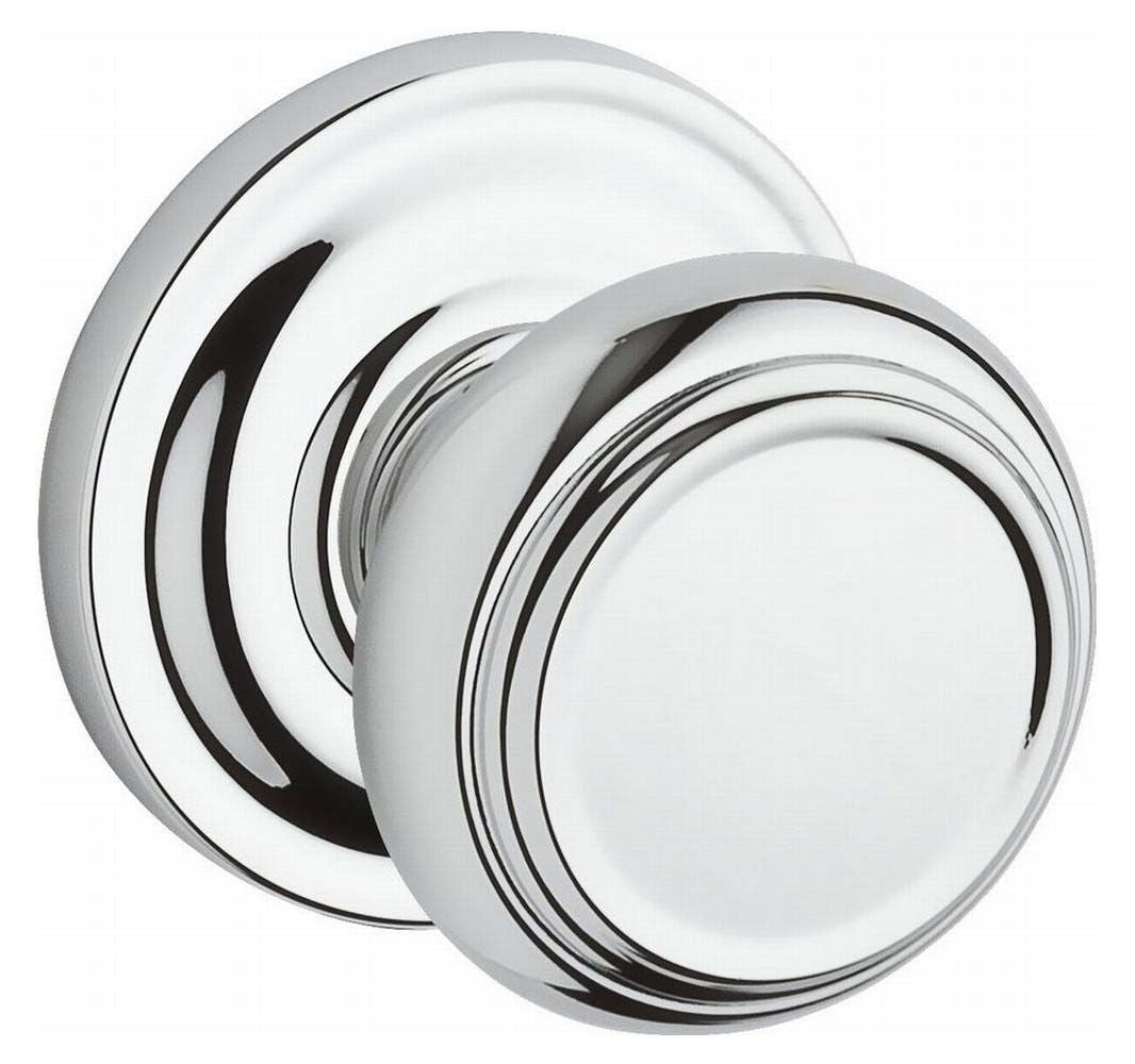 Baldwin Reserve FDTRATRR260 Full Dummy Traditional Knob and Traditional Round Rose Bright Chrome Finish