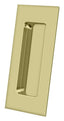 Deltana FP40U3-UNL 4" x 1-7/8" Heavy Duty Rectangular Flush Pull Unlacquered Bright Brass Finish