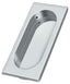 Deltana FP4134U26 Flush Pull; Large; 4" x 1-5/8" x 3/8"; Bright Chrome Finish