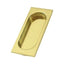 Deltana FP4134U3-UNL Flush Pull; Large; 4" x 1-5/8" x 3/8"; Unlacquered Bright Brass Finish