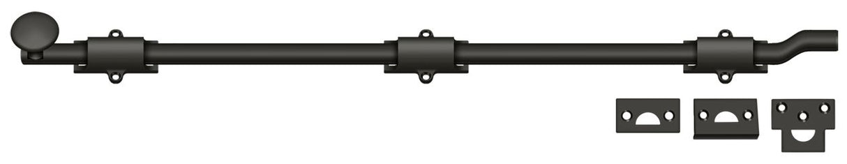 Deltana FPG2610B 26" Surface Bolt with Offset; Heavy Duty; Oil Rubbed Bronze Finish