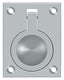 Deltana FRP25U26D Flush Ring Pull; 2-1/2" x 1 7/8"; Satin Chrome Finish