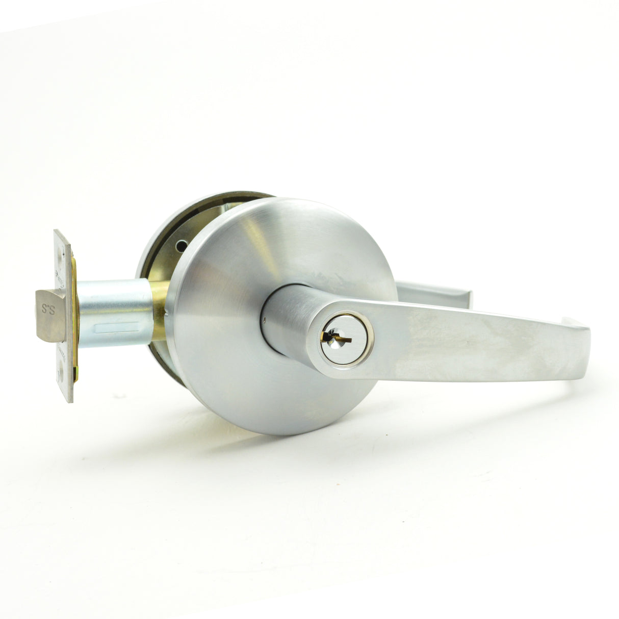 Pamex FY3SSC Storeroom with Clutch Princeton Lever Grade 2 Cylindrical Lockset Satin Chrome Finish