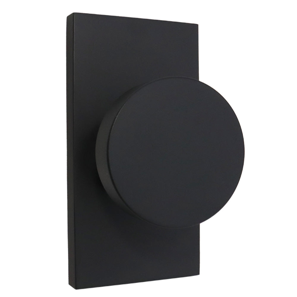 Baldwin Reserve HDCONCFR190 Half Dummy Contemporary Knob and Contemporary 5" Rose Satin Black Finish