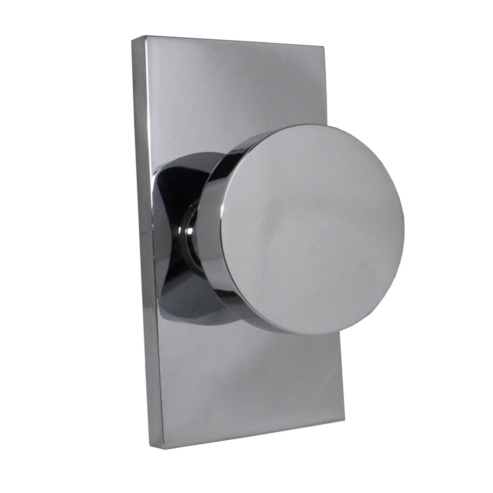 Baldwin Reserve HDCONCFR260 Half Dummy Contemporary Knob and Contemporary 5" Rose Bright Chrome Finish
