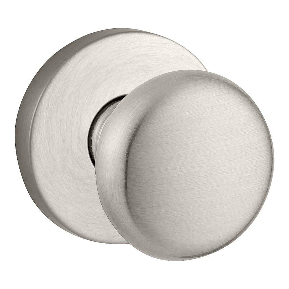 Baldwin Reserve HDROUCRR150 Half Dummy Round Knob and Contemporary Round Rose Satin Nickel Finish