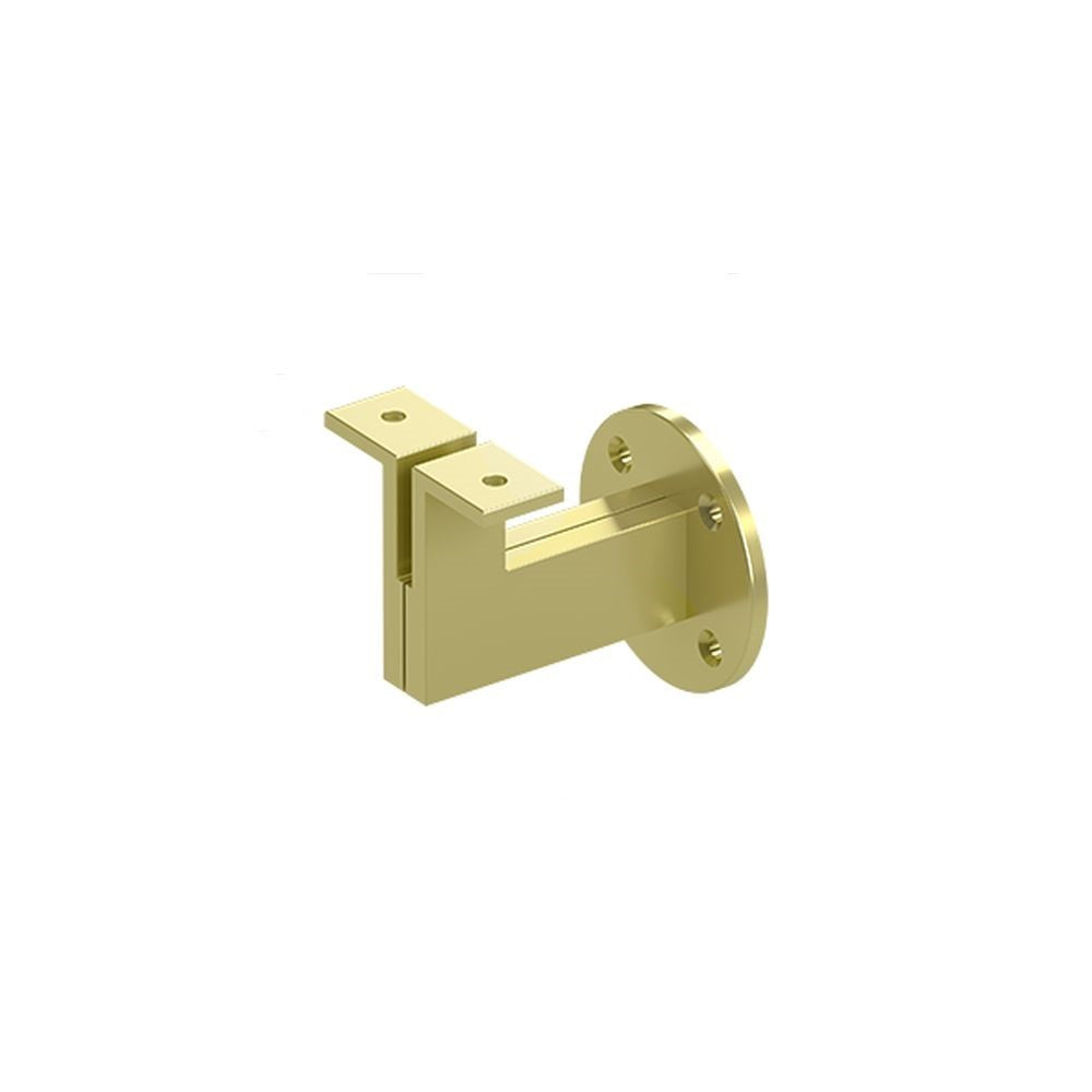 Deltana HRBM325U3 Heavy Duty Modern Handrail Bracket with 3-1/4" Projection Bright Brass Finish