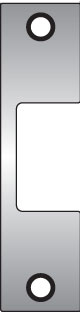 Hes J630 J Faceplate for 1006 Strike Satin Stainless Steel Finish