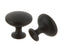 Pride Industrial K910BK 1-1/16" Diecast Mushroom Cabinet Knob Matte Black Finish