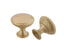 Pride Industrial K910SB 1-1/16" Diecast Mushroom Cabinet Knob Satin Brass Finish