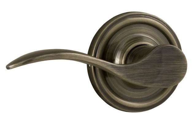 Weslock L0605UA--0020 Left Hand Bordeau Half Dummy Lock Antique Brass Finish