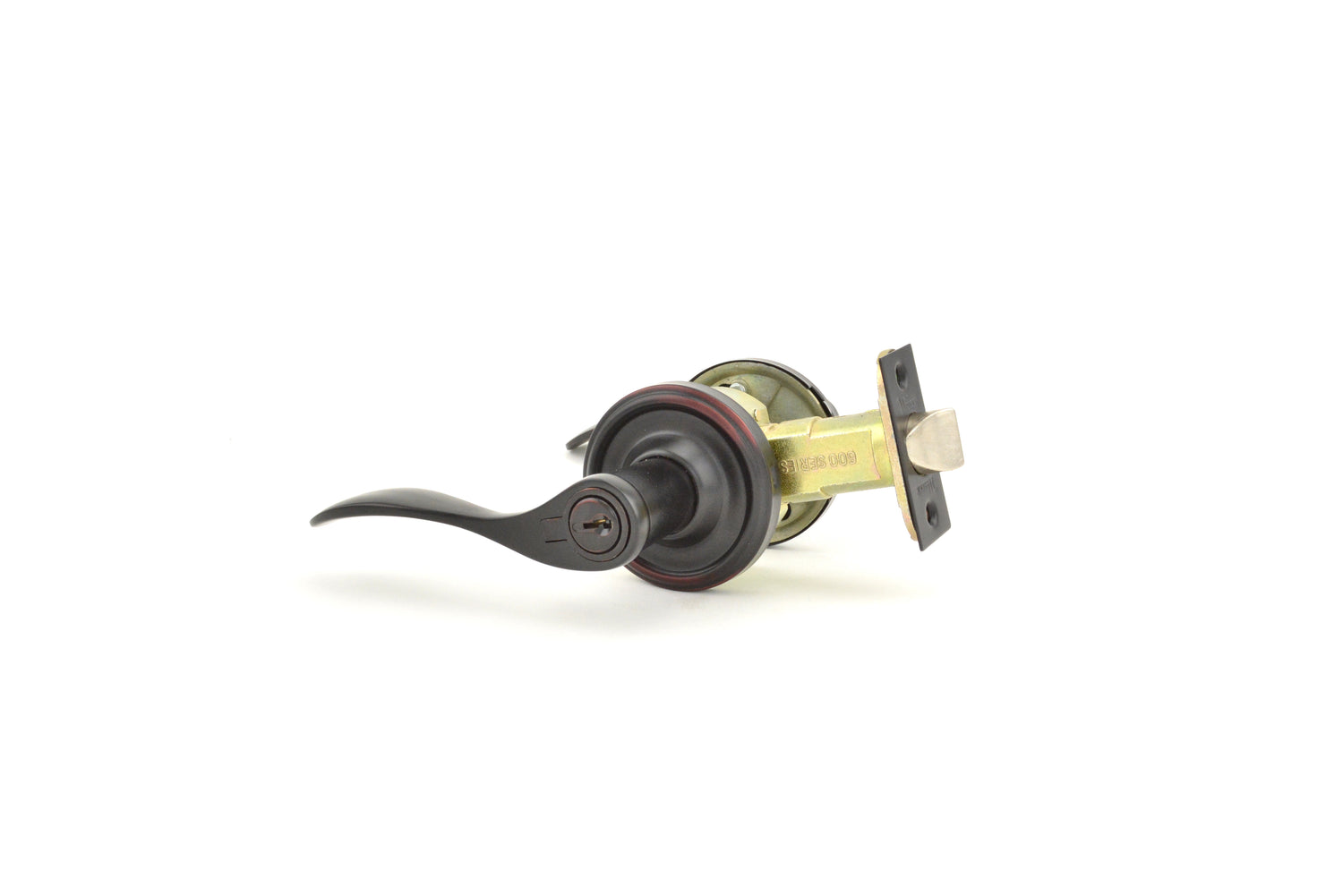 Weslock L0640U1U1SL23 Left Hand Bordeau Entry Lock with Adjustable Latch and Full Lip Strike Oil Rubbed Bronze Finish