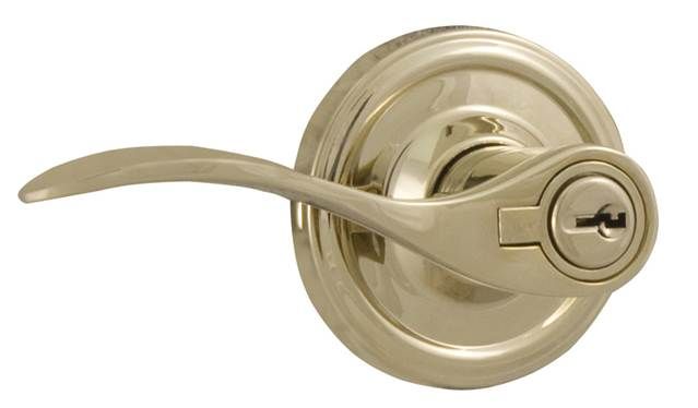 Weslock L0640UBU3SL23 Left Hand Bordeau Entry Lock with Adjustable Latch and Full Lip Strike Lifetime Brass Finish