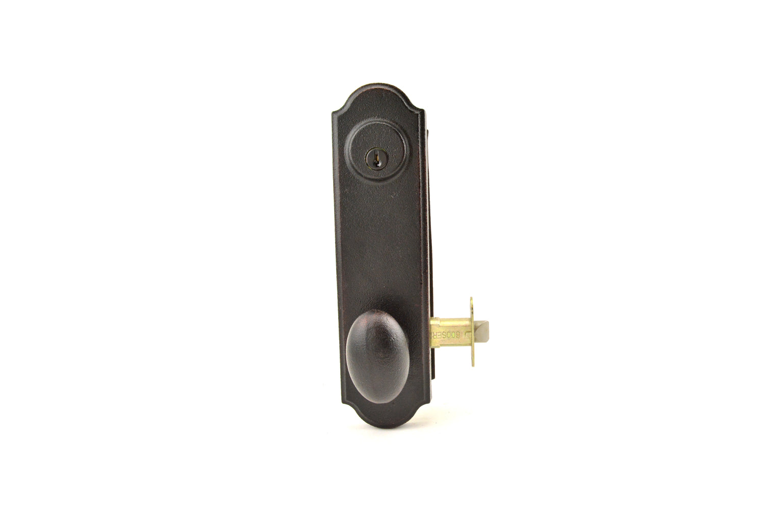 Weslock L7641M1M1SL2D Left Hand Durham Tramore Single Cylinder Deadbolt Passage Lock with Adjustable Latch and Round Corner Strikes Oil Rubbed Bronze Finish