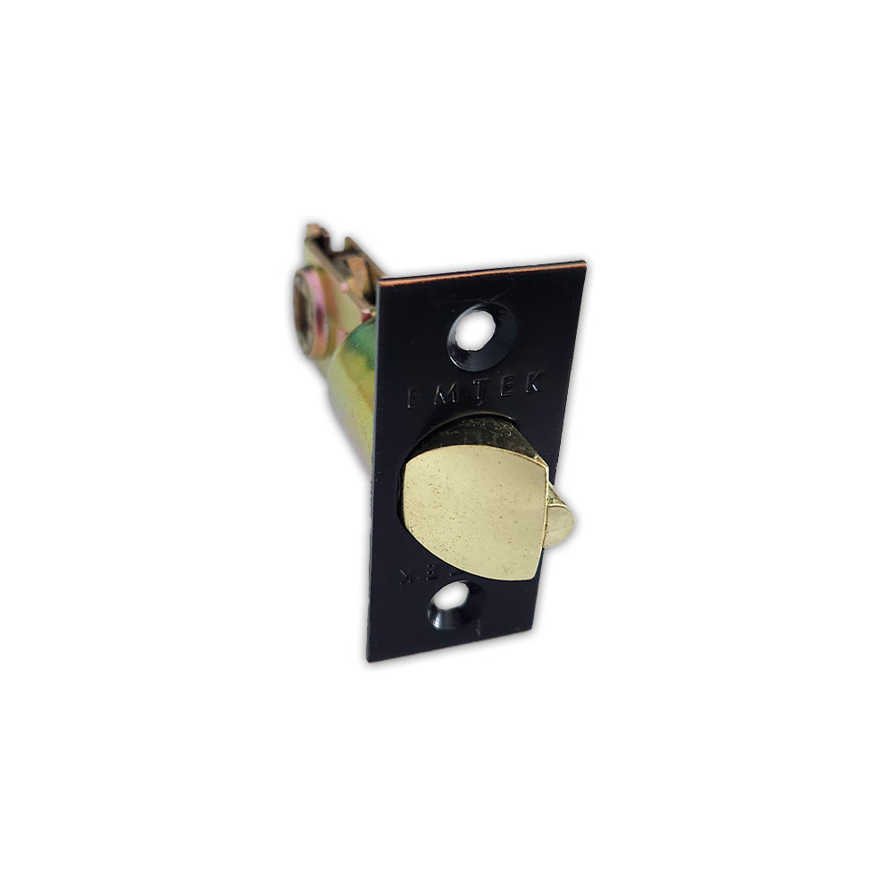 Emtek LC4-DLB2375-US10B Key in Lever or Knob 2-3/8" Backset Square Corner Deadlatch Oil Rubbed Bronze Finish