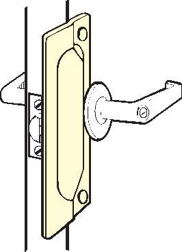 Don-Jo LP207CP 2-3/4" x 7" Latch Protector for Outswing Doors Chrome Plated Finish