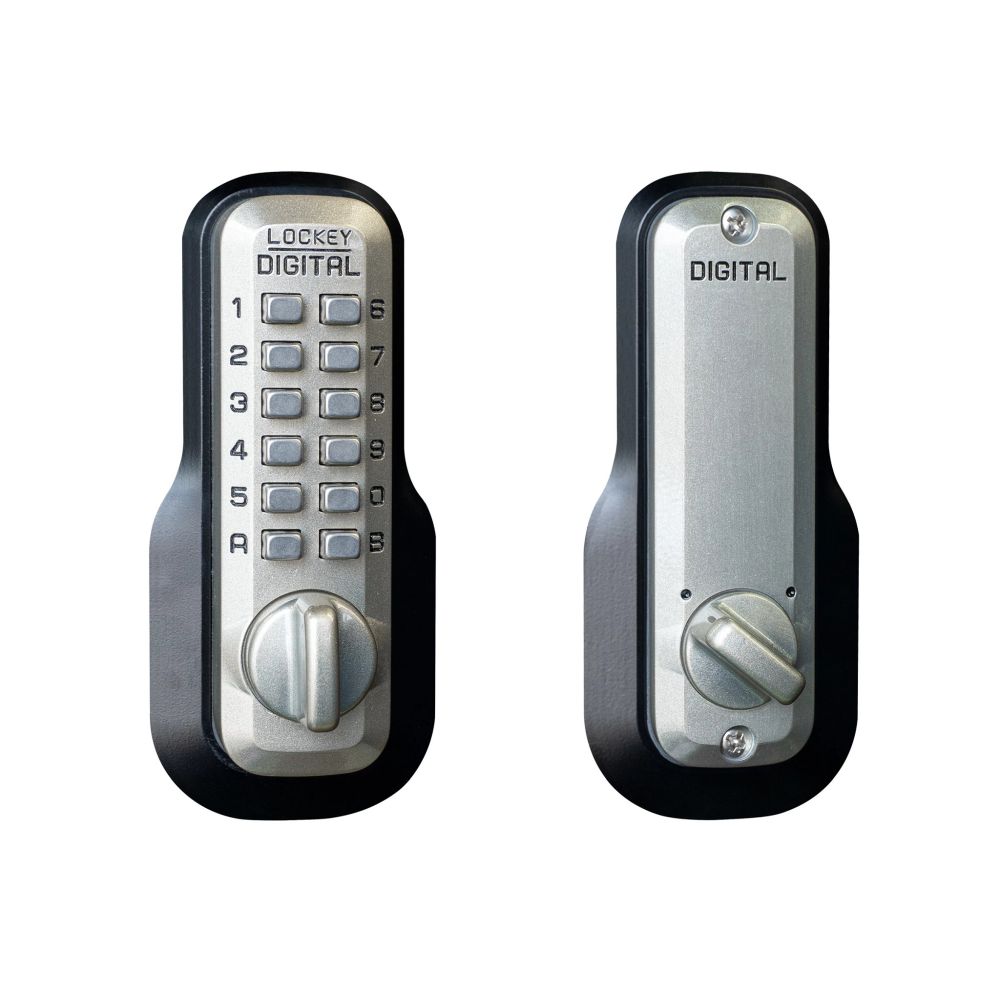Lockey M210SN Mechanical Keyless Deadbolt with Single Combination Satin Nickel Finish