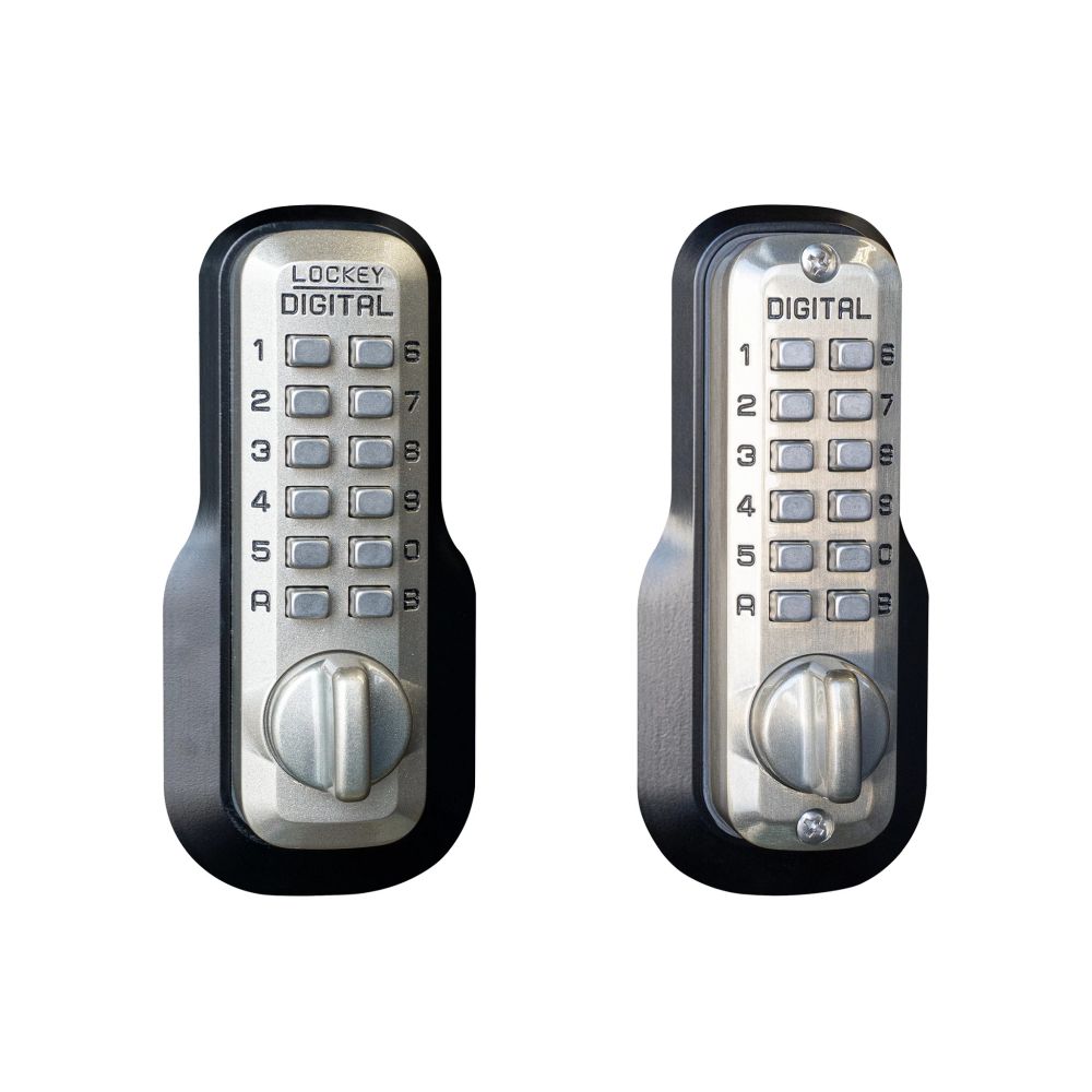 Lockey M210SNDC Mechanical Keyless Deadbolt with Double Combination Satin Nickel Finish