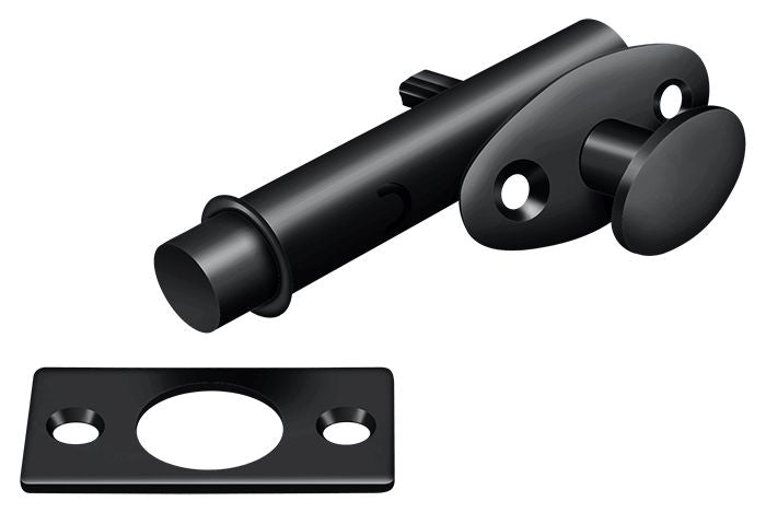Deltana MB175U19 Mortise Bolt; Black Finish