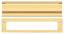 Deltana MS0030CR003 Mail Slot; Heavy Duty; Lifetime Brass Finish