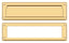 Deltana MS211CR003 Mail Slot 13-1/8" with Interior Frame; Lifetime Brass Finish