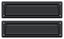 Deltana MS212U19 Mail Slot 13-1/8" with Interior Flap; Black Finish