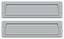 Deltana MS212U26D Mail Slot 13-1/8" with Interior Flap; Satin Chrome Finish