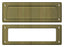 Deltana MS626U5 Mail Slot 8-7/8" with Interior Frame; Antique Brass Finish