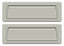Deltana MS627U15 Mail Slot 8-7/8" with Back Plate; Satin Nickel Finish