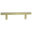Pride Industrial P1096SB 6" Bar Cabinet Pull with 3-3/4" Center to Center Satin Brass Finish