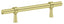 Deltana P311U3 Adjustable Pull 6-1/2"; Bright Brass Finish