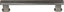 Pride Industrial P92927SN 6' Manhattan Cabinet Pull with 5" Center to Center Satin Nickel Finish