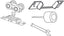 Best Hinges PD150NHDW Pocket Door Track Hardware Set # 405845 Satin Brass Tone Finish
