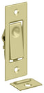 Deltana PDB42U3-UNL Pocket Door Bolts; Jamb Bolt; Unlacquered Bright Brass Finish