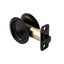 Pamex PF2910 Privacy Round Sliding Door Lock with 2-3/8" Backset Standard Matte Black Finish
