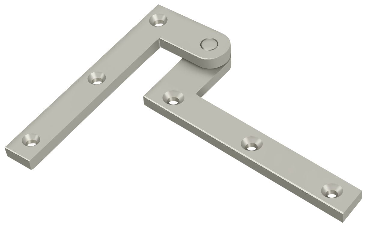 Deltana PH40U15 4-3/8" x 5/8" x 1-7/8" Hinge; Satin Nickel Finish