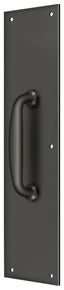 Deltana PPH55U10B Push Plate with Handle 3-1/2" x 15 " - Handle 5 1/2"; Oil Rubbed Bronze Finish