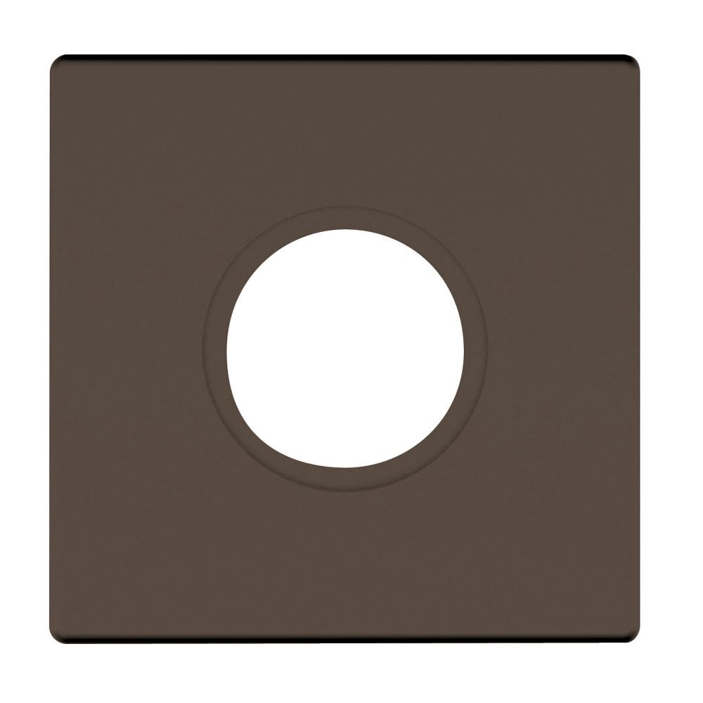 Baldwin R017190IDM 2-5/8" Contemporary Square Single Dummy Rose Satin Black Finish