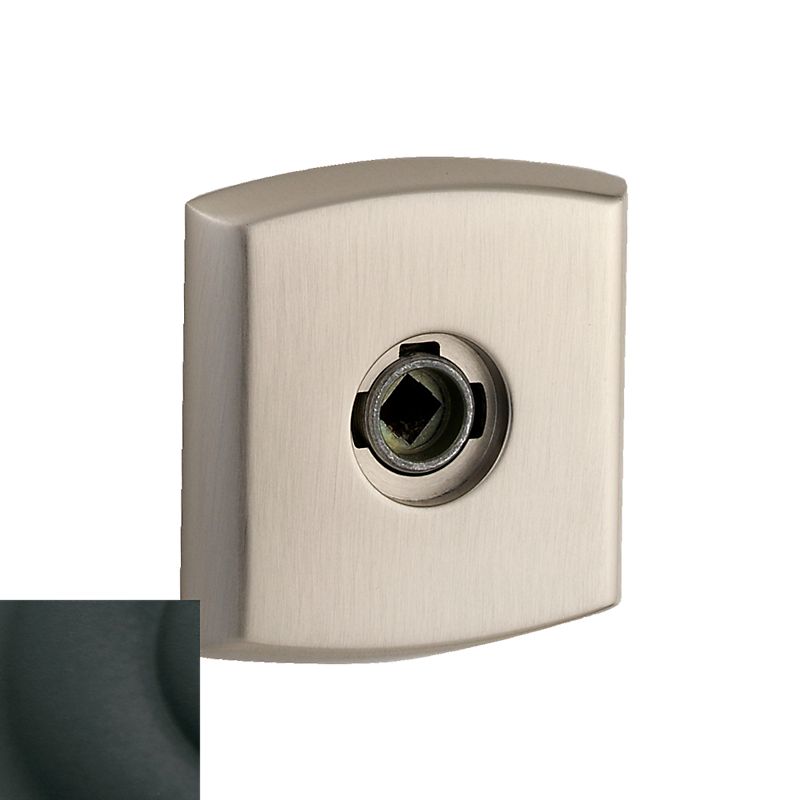 Baldwin R026190IDM 3" Soho Single Dummy Rose Satin Black Finish