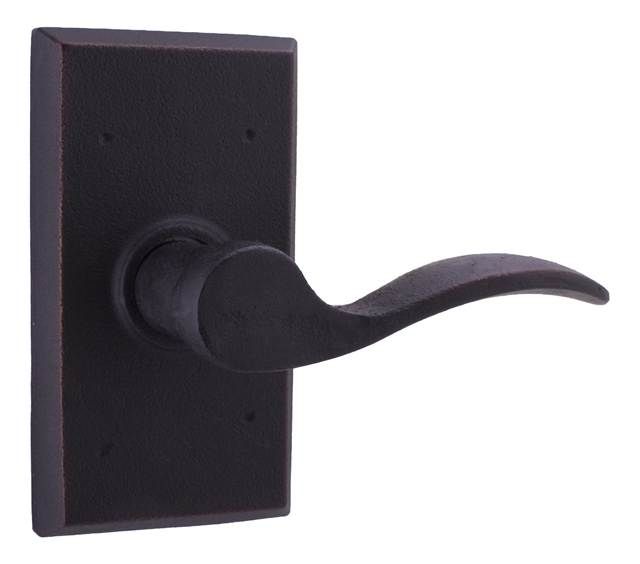 Weslock R7300H1H1SL20 Right Hand Carlow Square Passage Lock with Adjustable Latch and Full Lip Strike Oil Rubbed Bronze Finish