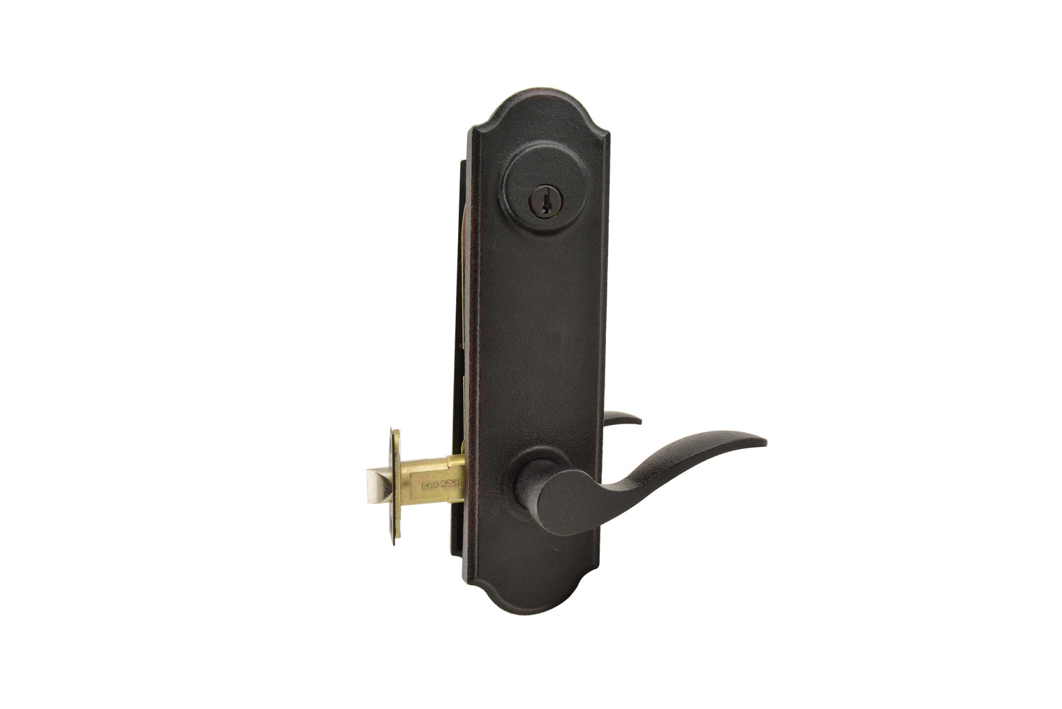 Weslock R7641H1H1SL2D Right Hand Carlow Tramore Single Cylinder Deadbolt Passage Lock with Adjustable Latch and Round Corner Strikes Oil Rubbed Bronze Finish