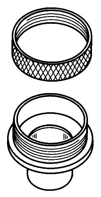 Soss RGB100 Porter Cable Guide Bushing 42024 and Locking Nut 42237