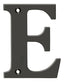 Deltana RL4E-10B 4" Residential Letter E; Oil Rubbed Bronze Finish