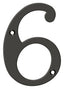 Deltana RN4-6U10B 4" Numbers; Solid Brass; Oil Rubbed Bronze Finish