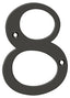 Deltana RN6-8U10B 6" Numbers; Solid Brass; Oil Rubbed Bronze Finish