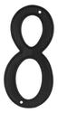 Deltana RNZ48 4" Numbers; Zinc; Black Finish