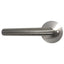 Emtek S20002STTSSLH Stuttgart Lever Left Hand 2-3/8" Backset Privacy with Disk Rose for 1-1/4" to 2" Door Brushed Stainless Steel Finish
