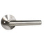 Emtek S20002STTSSRH Stuttgart Lever Right Hand 2-3/8" Backset Privacy with Disk Rose for 1-1/4" to 2" Door Brushed Stainless Steel Finish